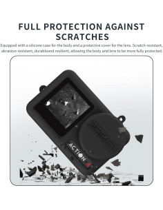 Funda de Silicona para DJI Osmo Action 4/3 con Correa 2