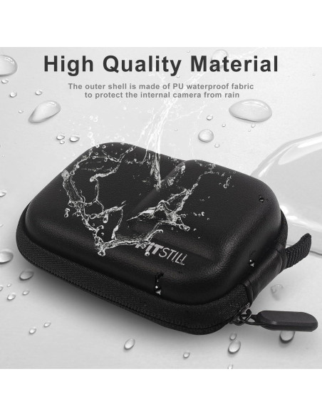 Funda Dura Mini FiTSTILL para DJI Osmo Action 5/4/3 - PU Negra