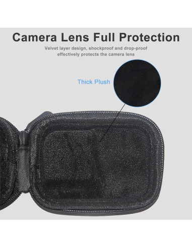 Funda Dura Mini FiTSTILL para DJI Osmo Action 5/4/3 - PU Negra