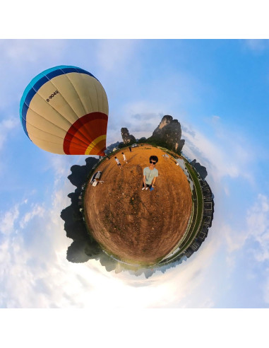 Palo de Selfie Invisible Qisahng 3m Fibra de Carbono para Cámaras