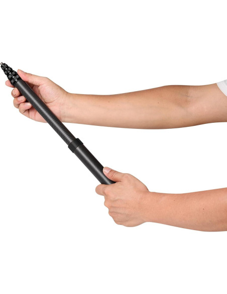 Palo de Selfie Invisible Qisahng 3m Fibra de Carbono para Cámaras