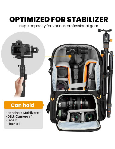 Mochila para Cámara TARION PB-L 14.7L Acceso Lateral Impermeable