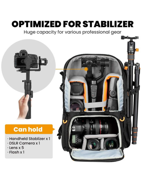 Mochila para Cámara TARION PB-L 14.7L Acceso Lateral Impermeable