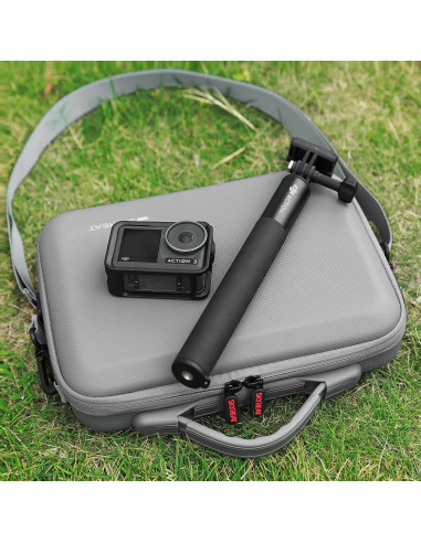 Funda de Cuero PU Skyreat para DJI Osmo Action 3/4/5 - Bolsa de Hombro