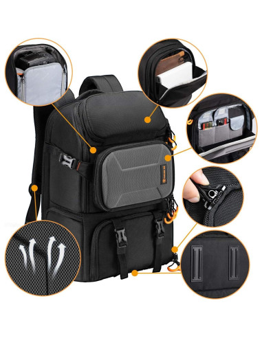 Mochila para Cámara TARION PB-L 14.7L Acceso Lateral Impermeable