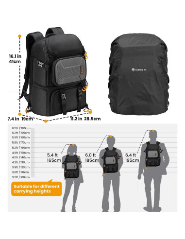 Mochila para Cámara TARION PB-L 14.7L Acceso Lateral Impermeable