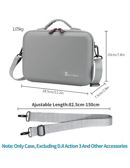 Funda de Cuero PU Skyreat para DJI Osmo Action 3/4/5 - Bolsa de Hombro