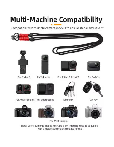 Correa para cámara de acción Honlyn DJI OSMO Pocket 3 123 cm