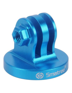 Adaptador de Montaje de Trípode Smatree Aluminio Azul Compatible Gopro