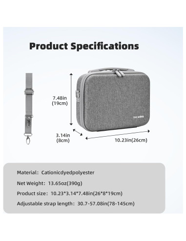 Funda de Transporte Flymile para DJI Osmo Action 5 Pro/4, Compacta y Resistente