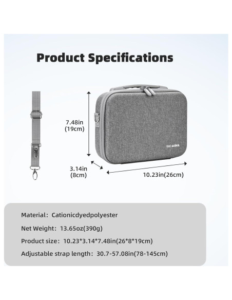 Funda de Transporte Flymile para DJI Osmo Action 5 Pro/4, Compacta y Resistente