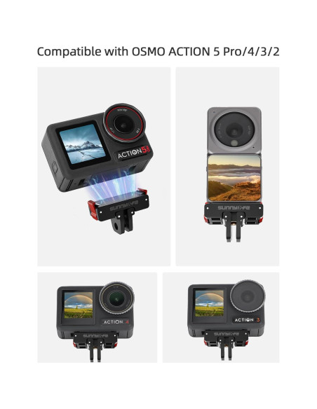 Adaptador Magnético Plegable para OSMO Action 5 Pro/4/3/2