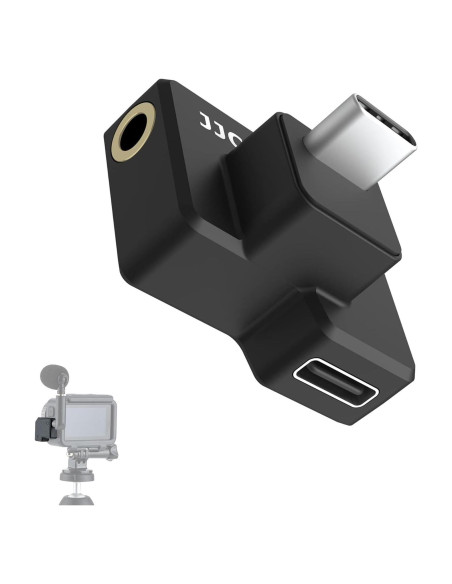 Adaptador de Micrófono Dual USB-C 3.5mm para DJI Osmo Action 1