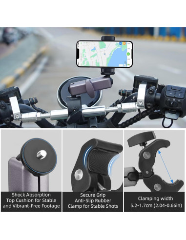 Soporte de Cámara para Bicicleta BRDRC Pocket 3 Aluminio