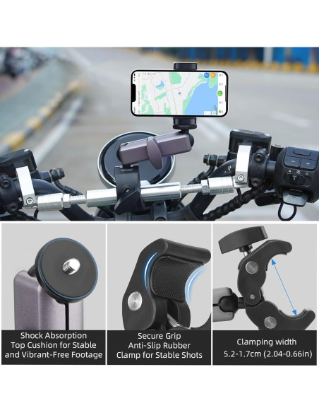 Soporte de Cámara para Bicicleta BRDRC Pocket 3 Aluminio