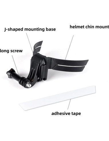 Soporte de Barbilla para Casco Genérico con Liberación Rápida