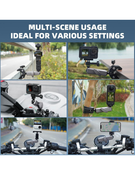 Soporte de Cámara para Bicicleta BRDRC Pocket 3 Aluminio