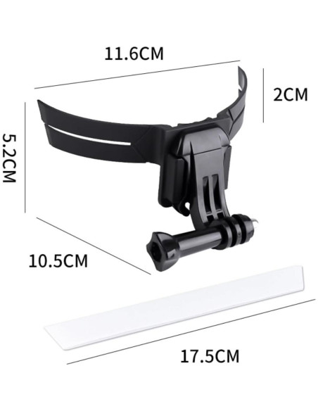 Soporte de Barbilla para Casco Genérico con Liberación Rápida