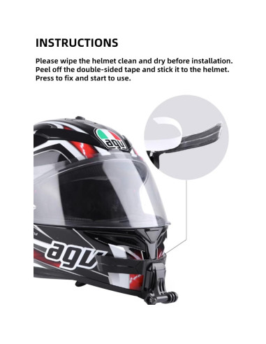 Soporte de Barbilla para Casco Genérico con Liberación Rápida