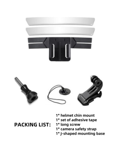 Soporte de Barbilla para Casco Genérico con Liberación Rápida