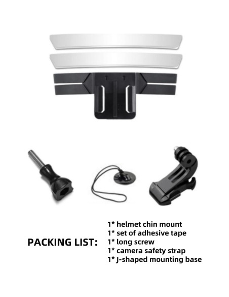 Soporte de Barbilla para Casco Genérico con Liberación Rápida