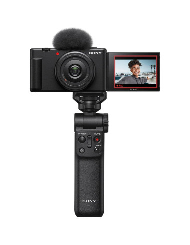 Cámara Vlog Sony ZV-1F/B 4K 20.1MP con Kit ACCVC1
