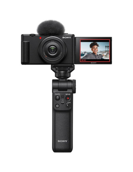 Cámara Vlog Sony ZV-1F/B 4K 20.1MP con Kit ACCVC1