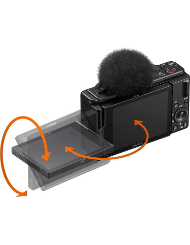 Cámara Vlog Sony ZV-1F/B 4K 20.1MP con Kit ACCVC1