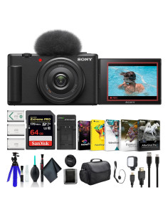 Cámara de Vlogging Sony ZV-1F Negra + Accesorios Completo