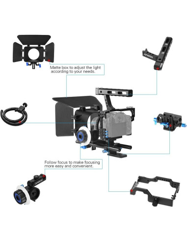 Kit de Jaula para Cámara Andoer C500 con Enfoque y Matte