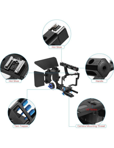 Kit de Jaula para Cámara Andoer C500 con Enfoque y Matte