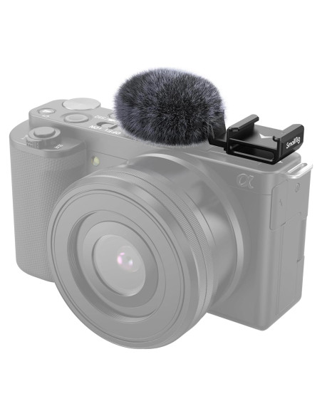 Adaptador de zapata fría SmallRig 3526 con parabrisas para Sony ZV-1F/ZV-E10/ZV-1/ZV-E1/ZV-1 II