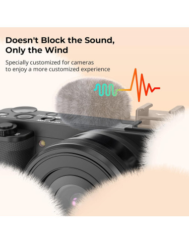 Adaptador de zapata fría SmallRig 3526 con parabrisas para Sony ZV-1F/ZV-E10/ZV-1/ZV-E1/ZV-1 II