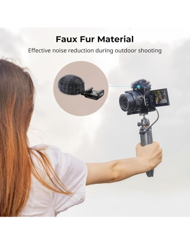 Adaptador de zapata fría SmallRig 3526 con parabrisas para Sony ZV-1F/ZV-E10/ZV-1/ZV-E1/ZV-1 II