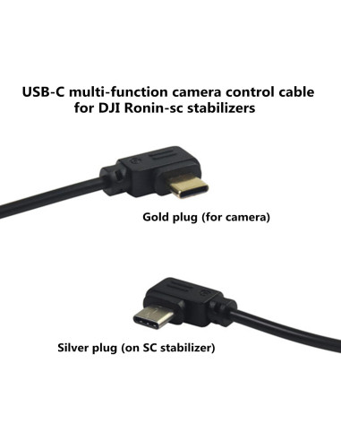 Cable de Control de Cámara USB-C para DJI Ronin-SC 35cm