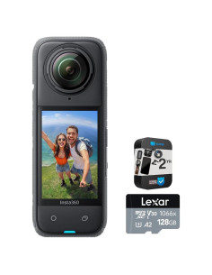 Cámara 360 Insta360 X4 2.7K con Tarjeta 128GB y Protección