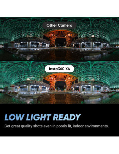 Cámara 360 Insta360 X4 - Video 8K, Foto 72MP, Paquete