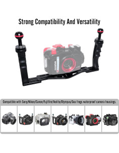 Soporte de cámara submarina Nitescuba NS10 extensible 22-28 cm 2