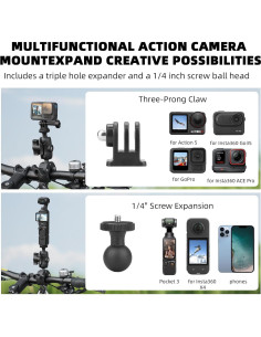 Soporte para Motocicleta BRDRC con Palo de Selfie 1.5m 2