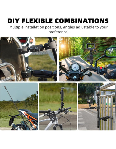 Soporte para Motocicleta BRDRC con Palo de Selfie 1.5m