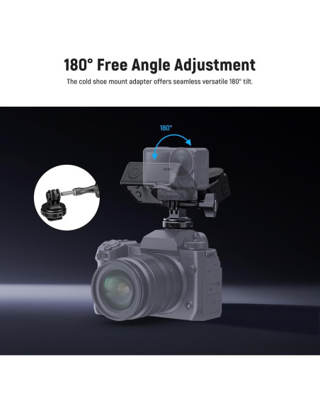 Adaptador de Montaje en Zapata Fría NEEWER GP-63 para Cámaras de Acción