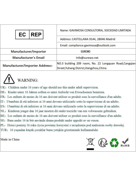 Funda Impermeable Grande SUREWO para GoPro y Accesorios