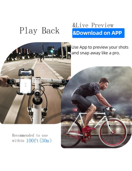 Cámara de Acción Mini 4K Dahocamgo Negra con Estuche Impermeable