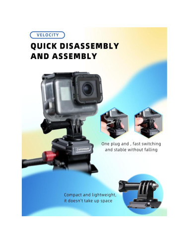 Adaptador de Montaje en Trípode IFOOTAGE Q38-SP para Cámara de Acción