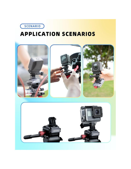 Adaptador de Montaje en Trípode IFOOTAGE Q38-SP para Cámara de Acción