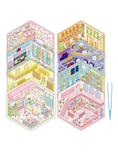 Stickers 3D Genérico Multicolor Reutilizables 8 Conjuntos