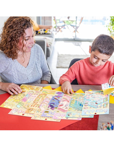 Stickers 3D Genérico Multicolor Reutilizables 8 Conjuntos