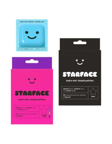 Paquete Starface de Cuidado de Piel: Parches Hydro-Star y Black Star