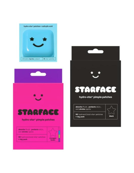 Paquete Starface de Cuidado de Piel: Parches Hydro-Star y Black Star