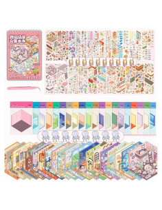 Stickers 3D WUUPCKY para Crear Escenas de Animales - 20 Piezas